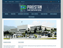 Tablet Screenshot of pakistannewswire.net